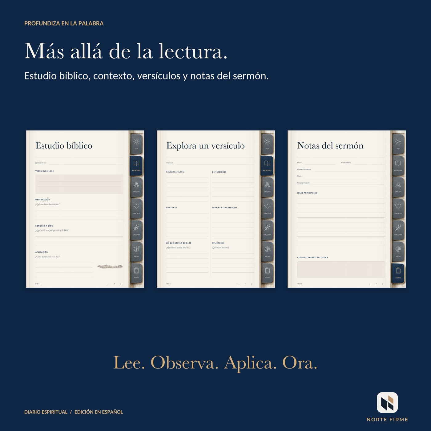 Estudio bíblico, versículo y notas del sermón